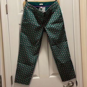 J. Crew Printed Skimmer Pants
